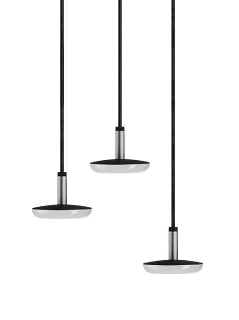 SWAY PENDANT 100-230V TRIPLE Pearl Grey 7.0 ft lead - 120V/230V - 21.3 VA - (3) SWAY PENDANT - BASE 1 from www.thelafirm.com