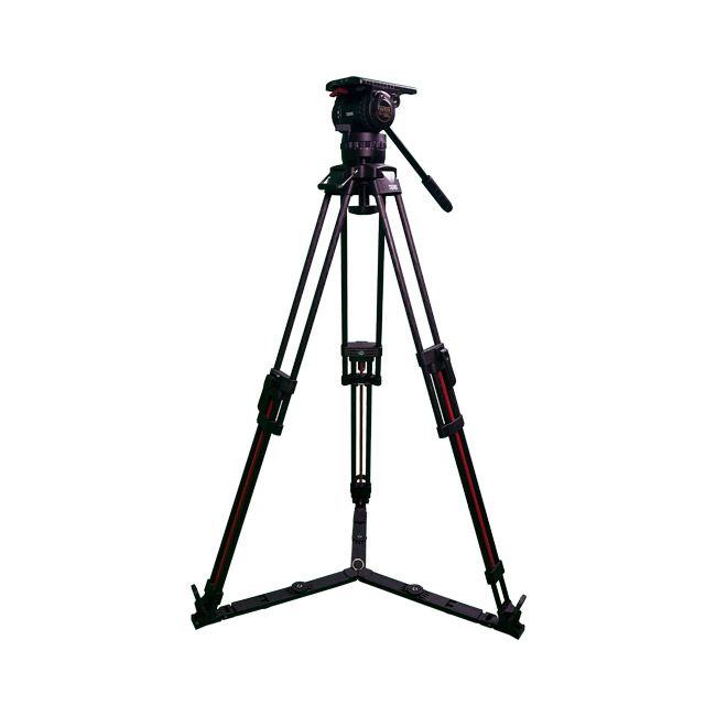 TS-H20CF-Q 100mm Flat Base Fluid Head & 2-Stage Carbon Fiber Tripod System from www.thelafirm.com