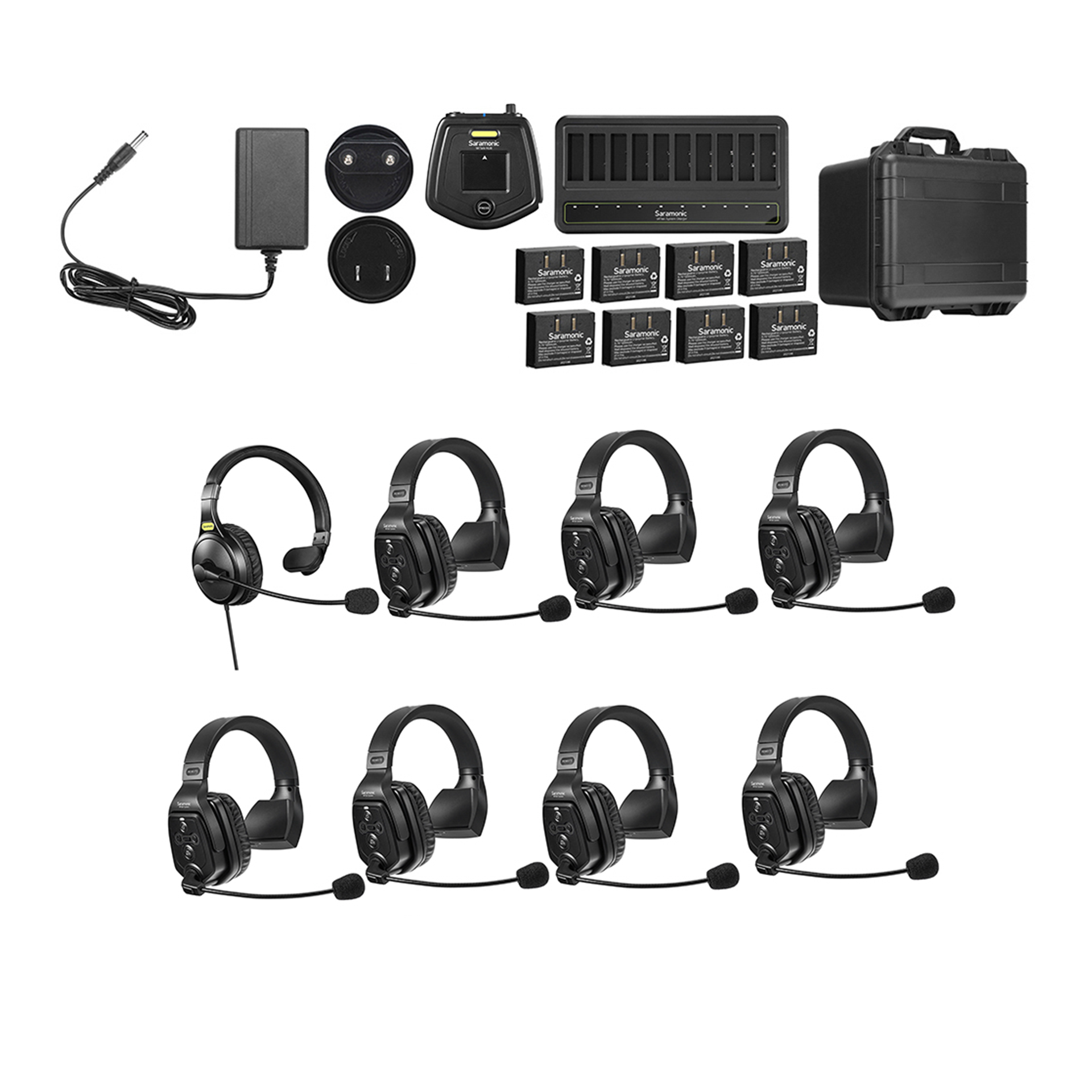 WiTalk-WT8S 8-Person Full-Duplex 1.9GHz Wireless Single-Ear Headset Intercom ... – Saramonic audio gear at The LA Firm