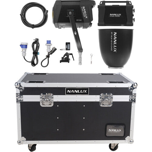 Evoke 2400B KIT Road Case Kit with 45° Reflector Inside of Case from www.thelafirm.com