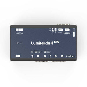 LumiNode 4 DIN RJ45 (6 Processing engines & 4 DMX ports) from www.thelafirm.com