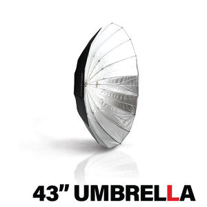 HUDSON SPIDER+WESTCOTT 43" DEEP WHITE BOUNCE UMBRELLA from www.thelafirm.com