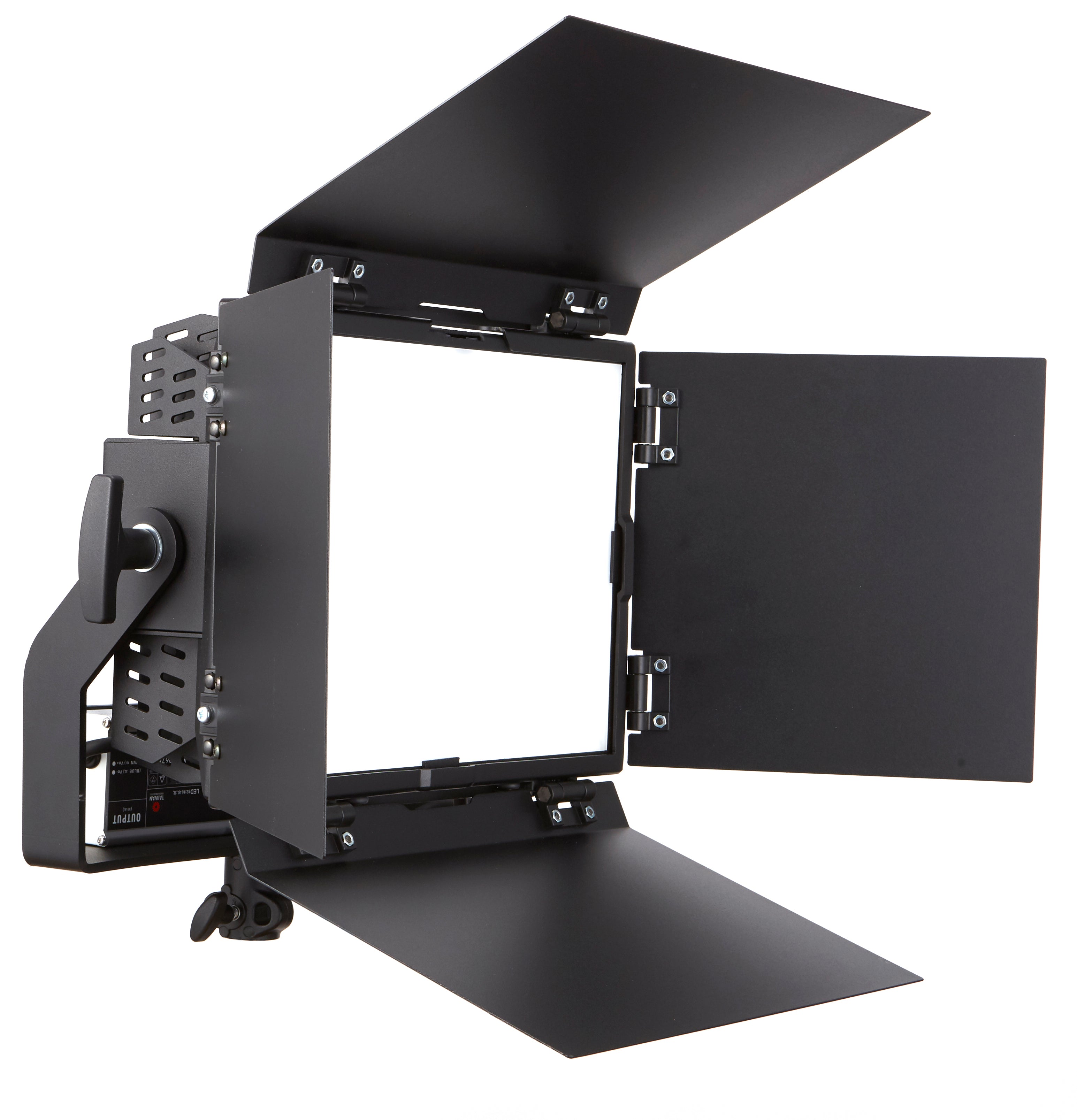 Area 48 Color, includes curved yoke, detachable barndoors,  48V PSU mounted on unit, locking IEC, TVMP from www.thelafirm.com