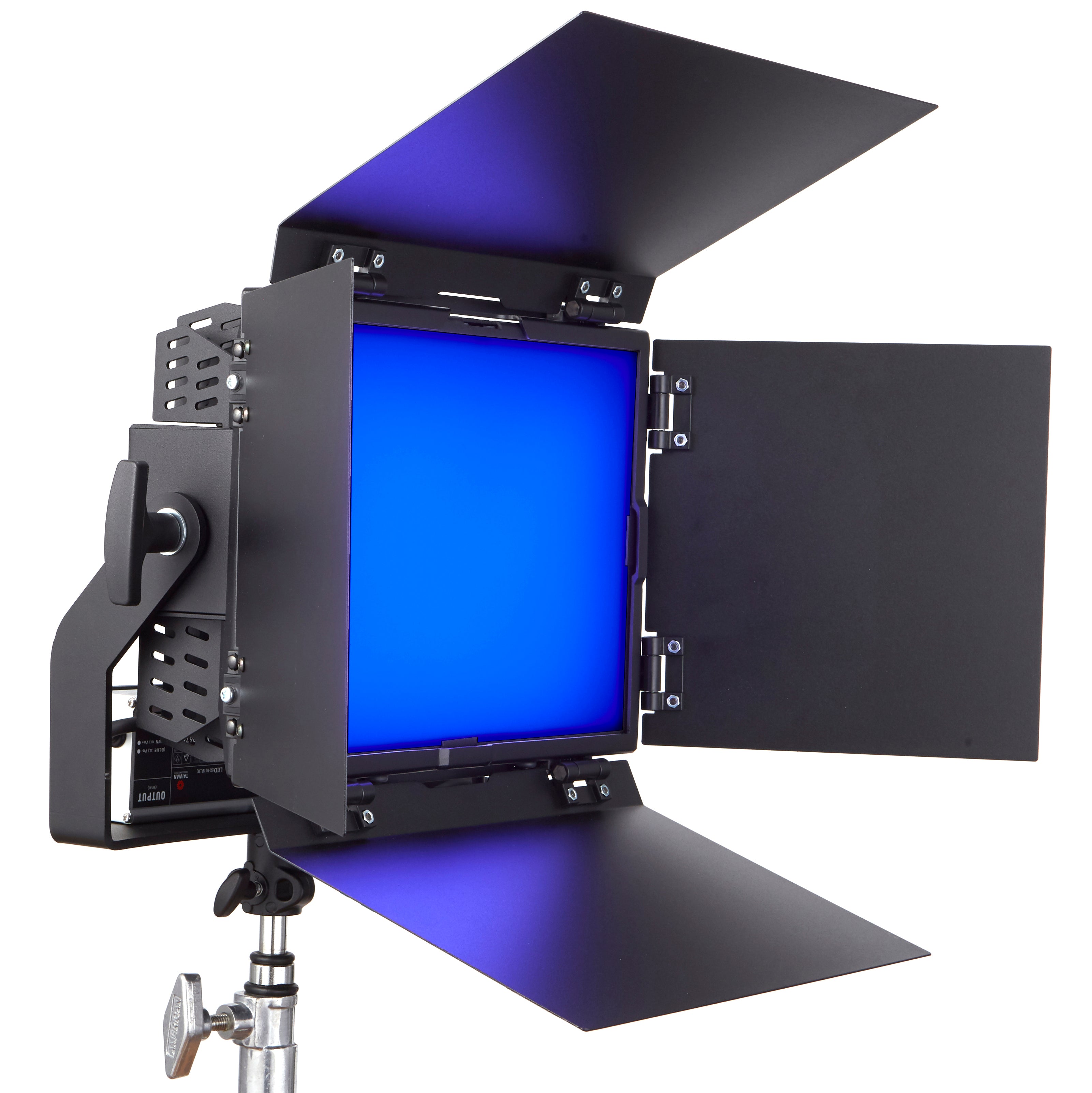 Area 48 Color, includes curved yoke, detachable barndoors,  48V PSU mounted on unit, locking IEC, TVMP from www.thelafirm.com