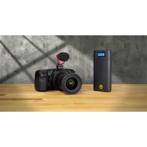 Juicebox External Battery for Blackmagic Pocket 4K, 6K and 6K Pro (Includes 14V, 3A Rapid Smart Charger, Car Charger and DC Power Cable)