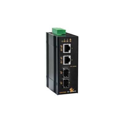 EtherWAN Hardened Unmanaged 2-port 10/100/1000BASE PoE+2-port 100/1000 SFP Ethernet Switch from www.thelafirm.com