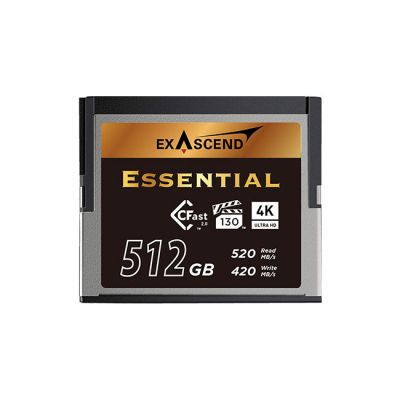 Exascend 512GB Essential Cfast 2.0 Memory Card from www.thelafirm.com