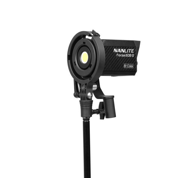 Nanlite Forza 60B II Spotlight incl. reflector,   AC, DC battery grip, Bowens adapter and case from www.thelafirm.com