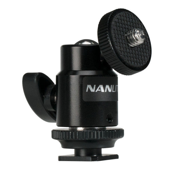 Nanlite Mini Ball Head with 1/4''-20 Mount from www.thelafirm.com
