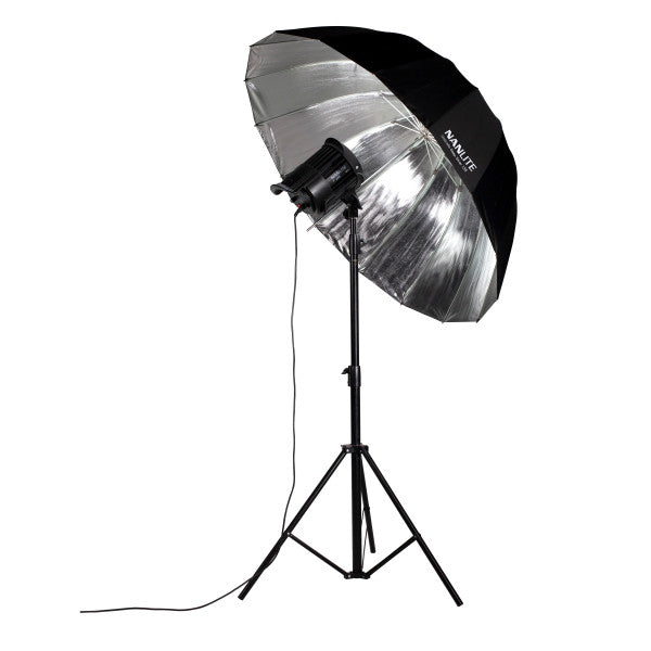 Nanlite Silver Deep Umbrella 135 (53in) from www.thelafirm.com