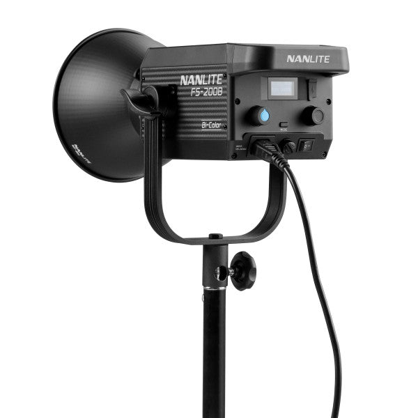 Nanlite FS-200B Bi-Color Studio Spotlight, 2700K-6500K, Bluetooth, 2.4G, Bowens Mount from www.thelafirm.com