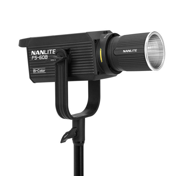 Nanlite FS-60B Bi-Color Studio Spotlight, 2700K-6500K, Bluetooth, 2.4G, FM Mount from www.thelafirm.com