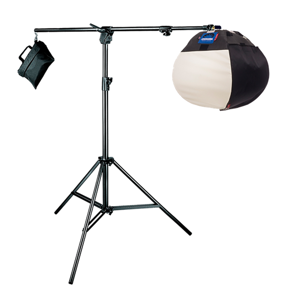 kit-includes small lantern, boom stand combo, mogul socket light, 500w bulb, and duffel from www.thelafirm.com