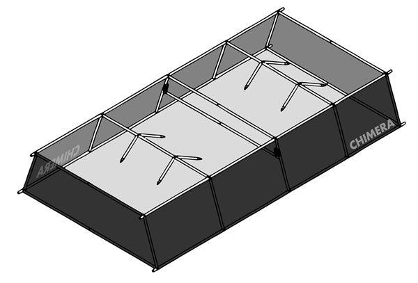 Chimera F2X 10 x 20' Light Bank & Triolet Light Kit (120 VAC) from www.thelafirm.com