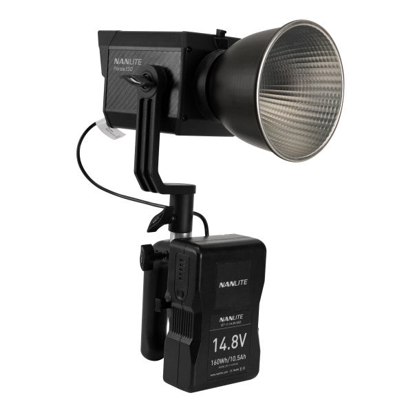 NANLITE V MOUNT BATTERY GRIP WITH 4 PIN XLR       CONNECTOR from www.thelafirm.com