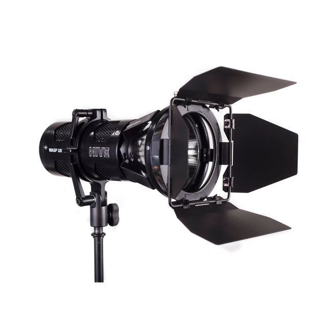 Hive Lighting Wasp 100-C LED Par Spot Light (Gen 2) with barndoors and Power Supply (No Lens)