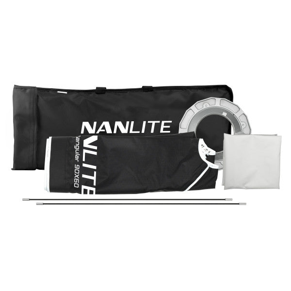 Nanlite Rectangle Softbox with Bowens Mount (35x24in) from www.thelafirm.com