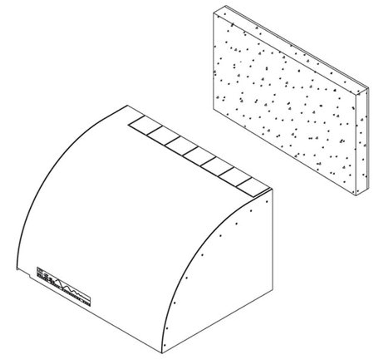 Sensor Sound Suppression Hood, black (for SR3-24/48, ESR3-24/36/48, HSR3-24/48) from www.thelafirm.com