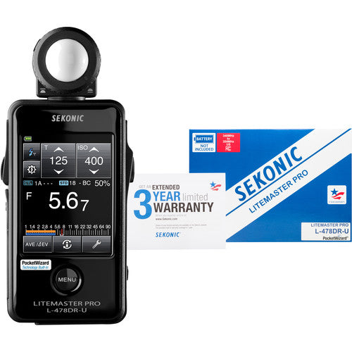 Sekonic LiteMaster Pro L-478DR-U Light Meter for PocketWizard System from www.thelafirm.com