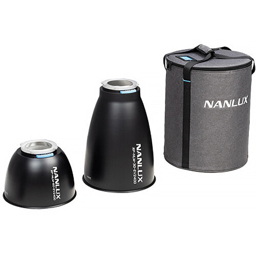 NL Mount 30°& 60° Dual Reflector Kit for Evoke 2400B with Fabric Covered Drum Case | The LA Firm