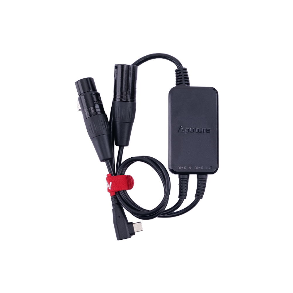 Aputure Aputure Active USB-C to 5-Pin DMX In & Out Adapter (for MT Pro & INFINIBARS) Lighting Controls | The LA Firm