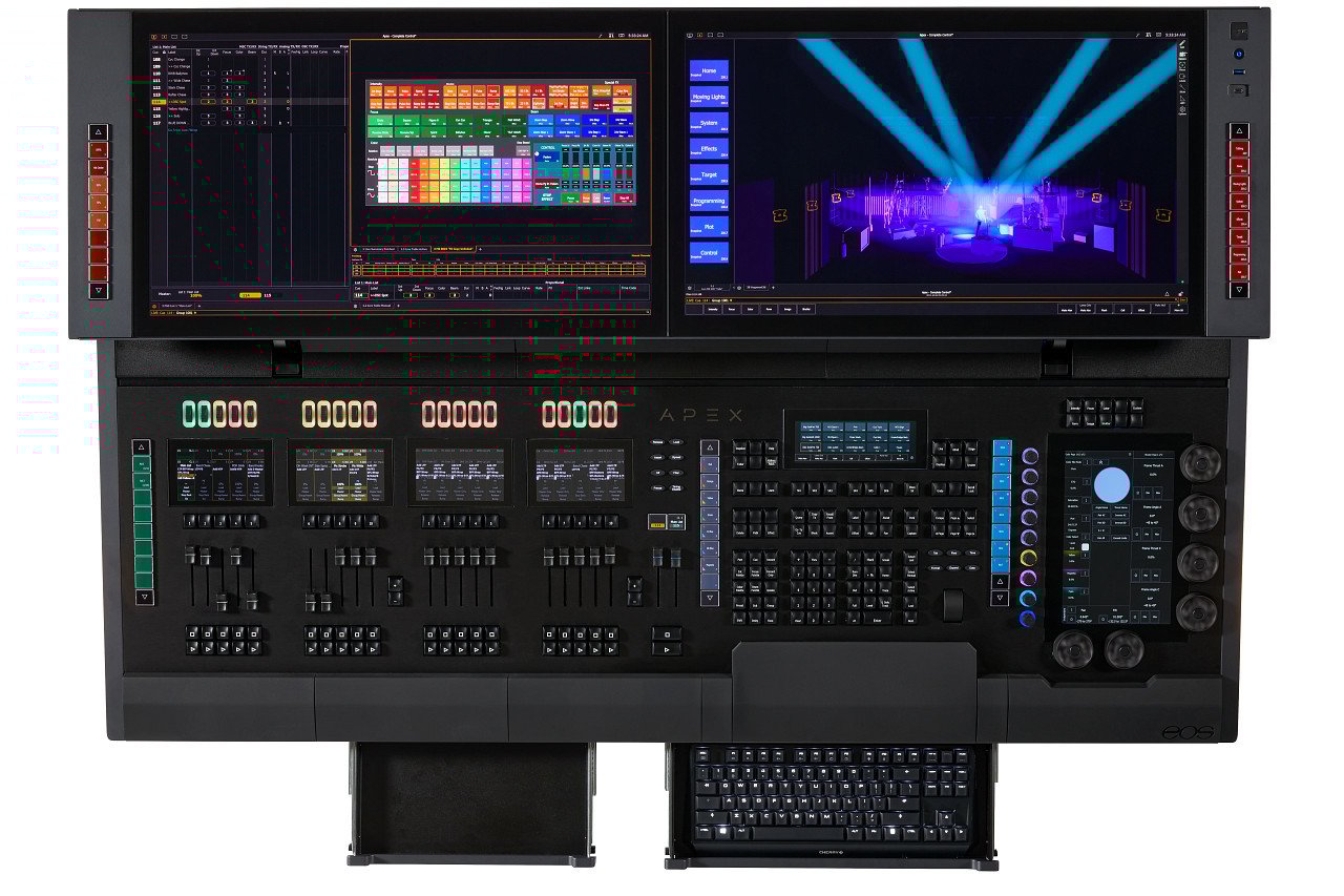 Apex 20 24K lighting control desk from www.thelafirm.com