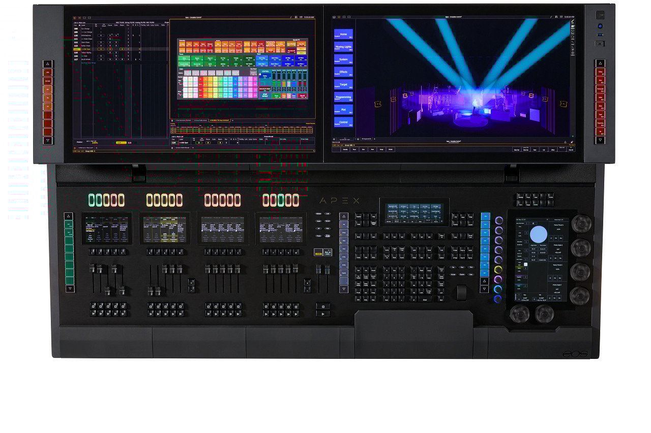 Apex 20 24K lighting control desk from www.thelafirm.com