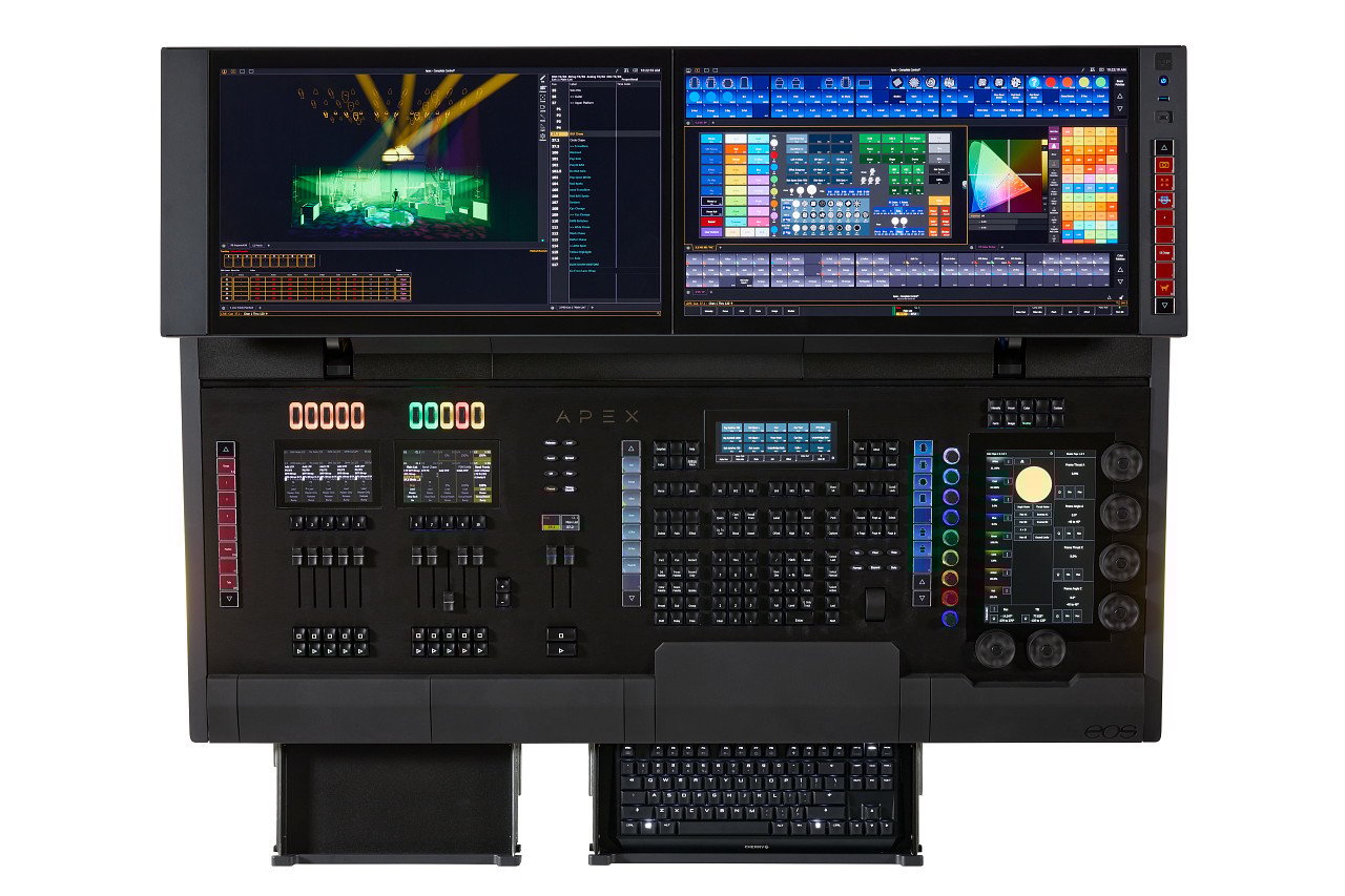 Apex 10 24K lighting control desk from www.thelafirm.com