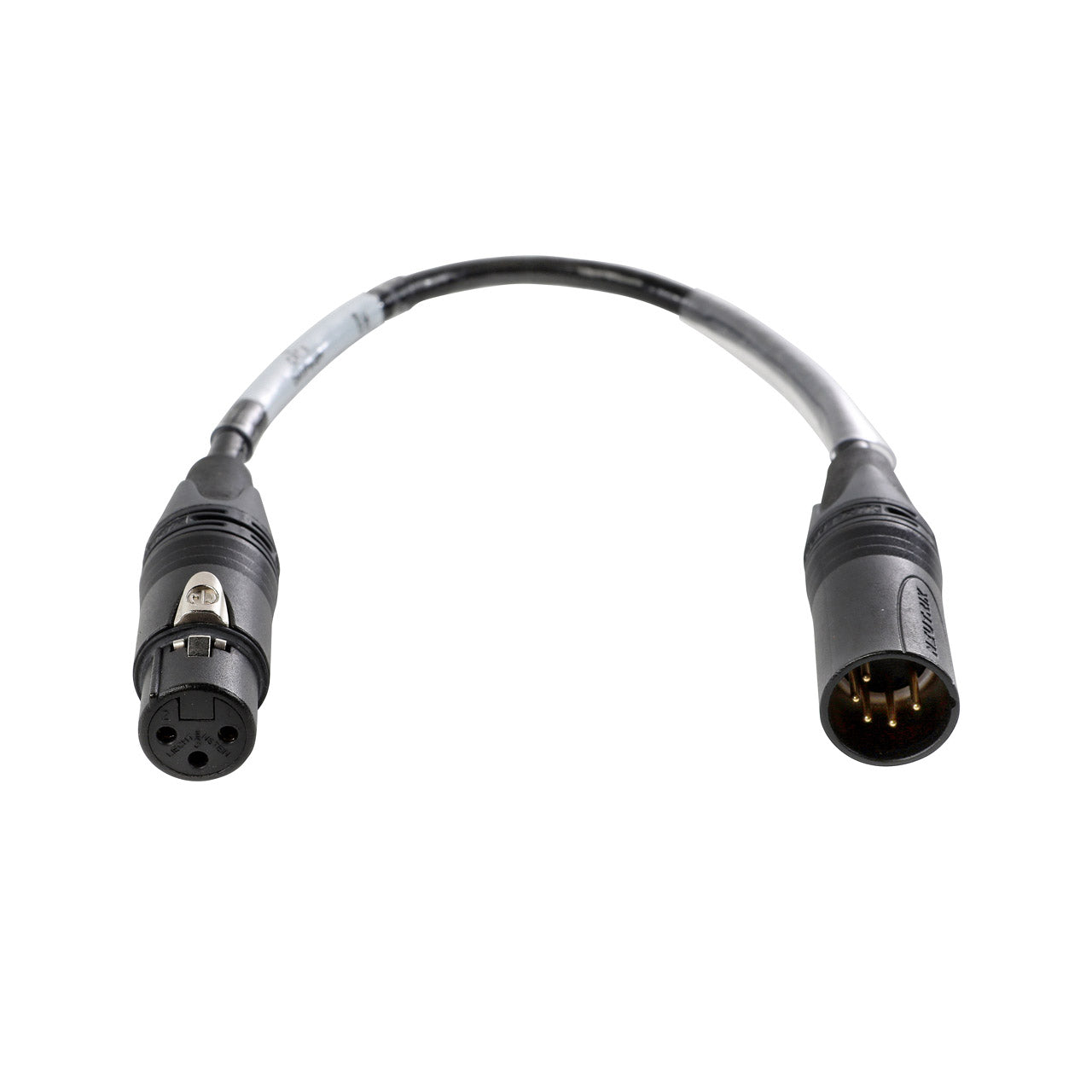 DMX 5-Pin XLR to 3-Pin XLR Adapter from www.thelafirm.com