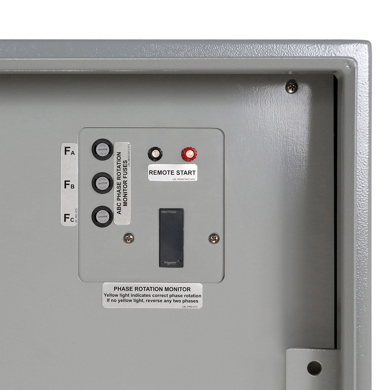 803 A, 3 Phase, 480 VAC, Male Cams (brown, orange, yellow, white, green), Phase Rotation, 2 Wire Start / Stop Terminals, Kirk Key Provision, NEMA 3R Weatherproof, Aluminum Housing from www.thelafirm.com