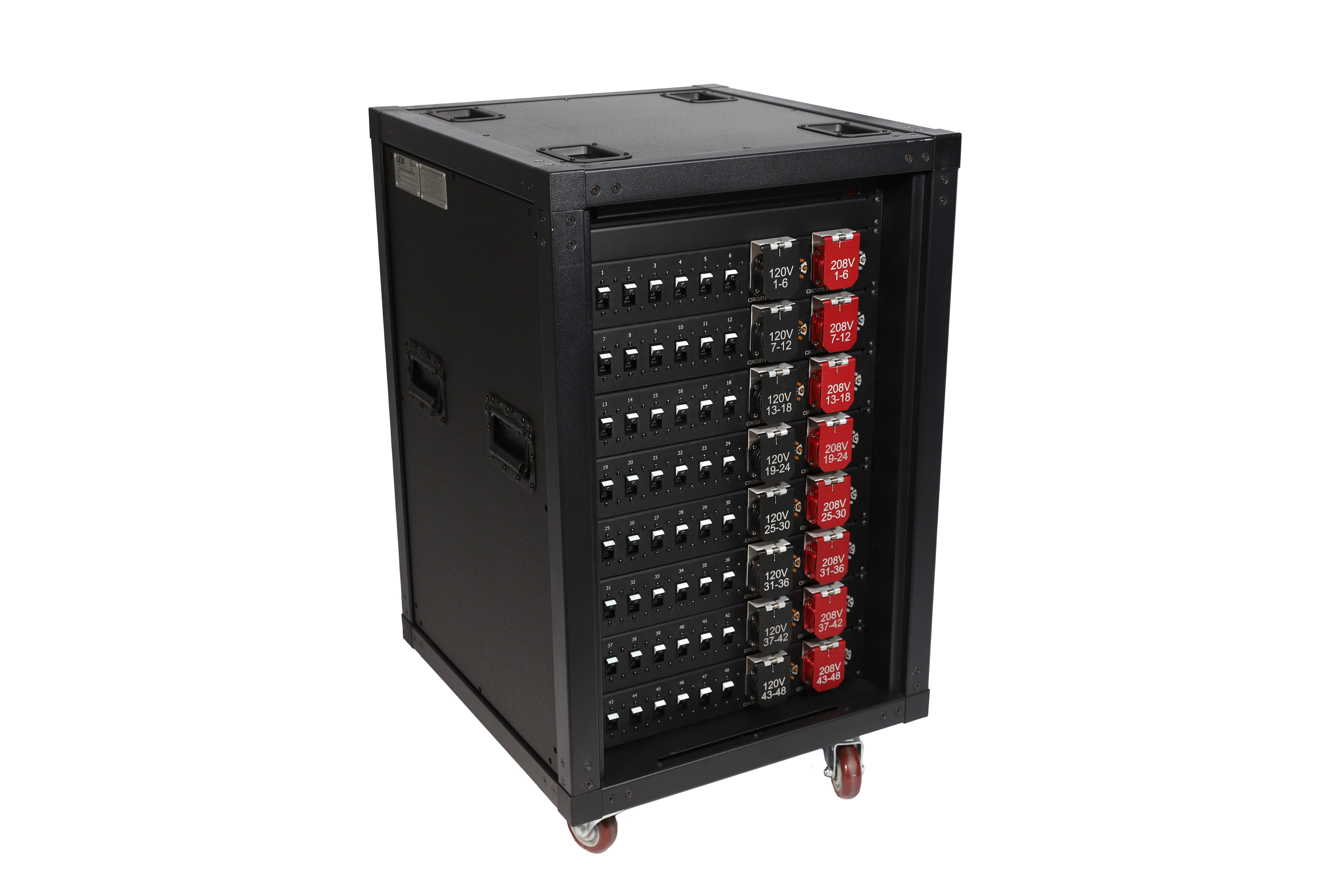 400 Amp "Presidential" PowerRACK™ to 19-Pin/L21-30/Duplex Receptacles from www.thelafirm.com