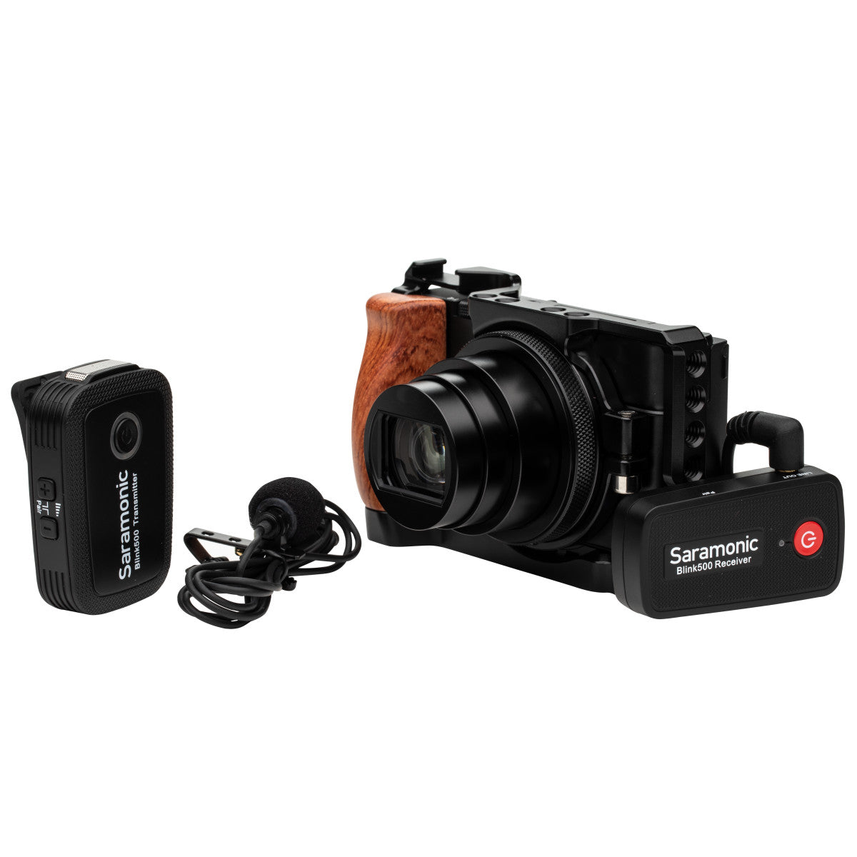 Blink 500 B1 Wireless Clip-On Mic System with Lavalier & Dual Receiver for Cameras & Mobile Devices | The LA Firm 