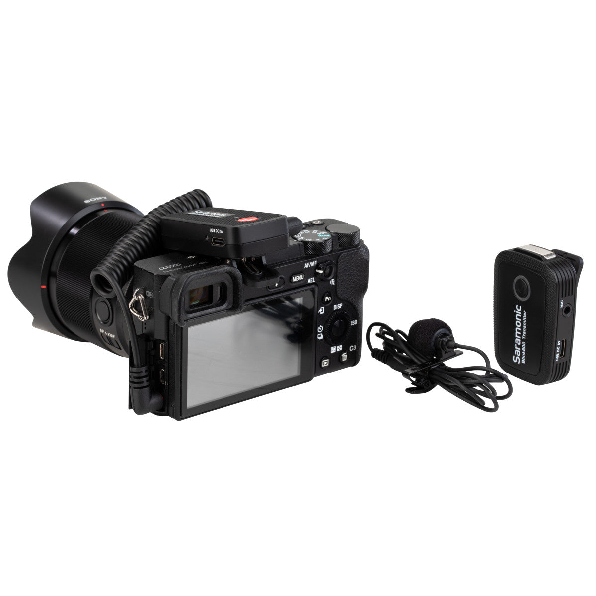 Blink 500 B1 Wireless Clip-On Mic System with Lavalier & Dual Receiver for Cameras & Mobile Devices | The LA Firm 
