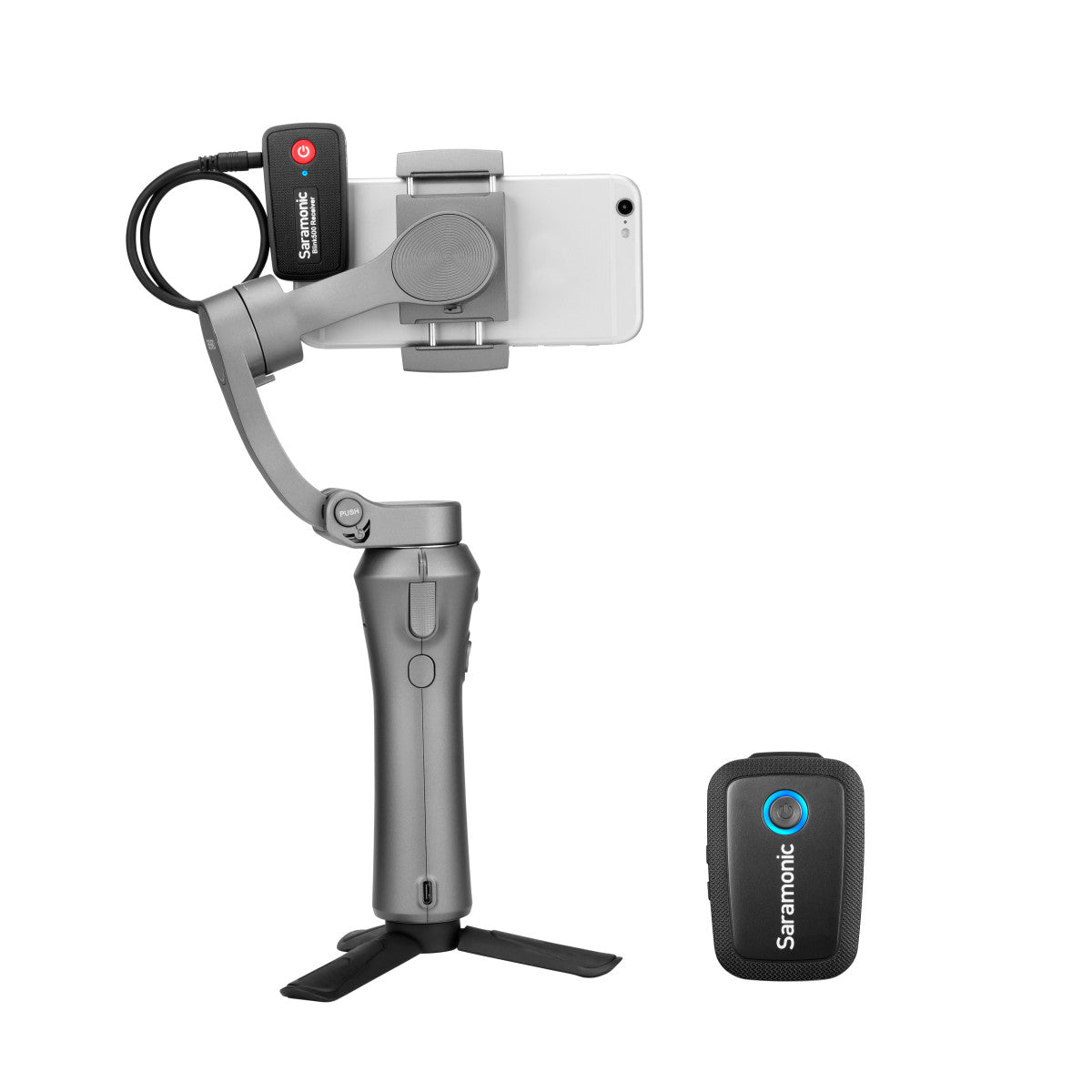 Blink 500 B1 Wireless Clip-On Mic System with Lavalier & Dual Receiver for Cameras & Mobile Devices | The LA Firm 