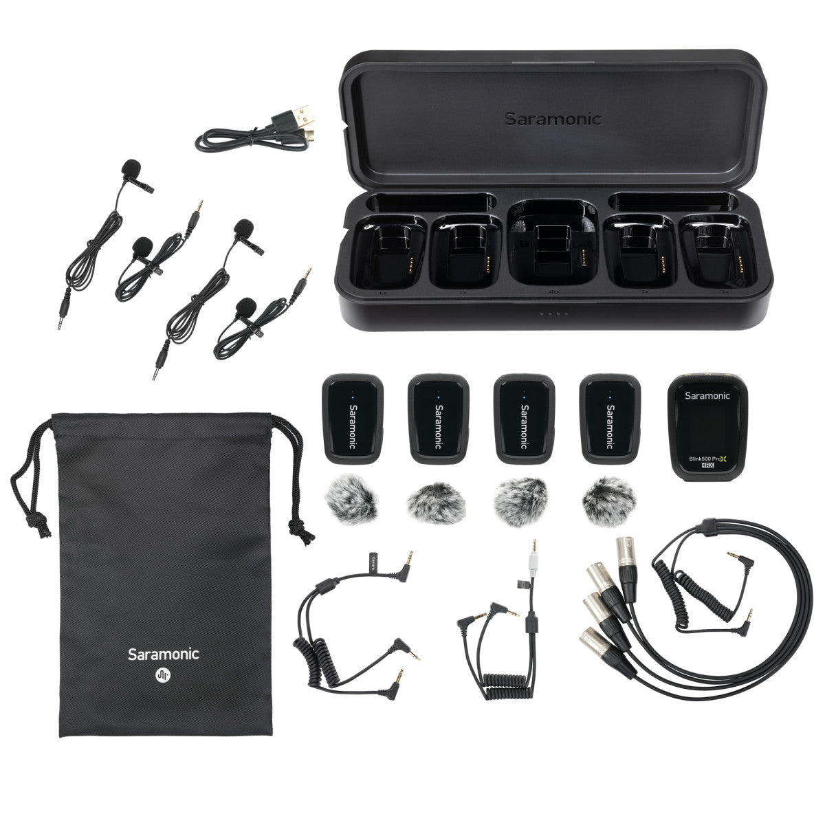 Blink 500 ProX B8 4-Person Wireless Clip-On Mic System with On-Board Recording, N/C and Lavaliers | The LA Firm 