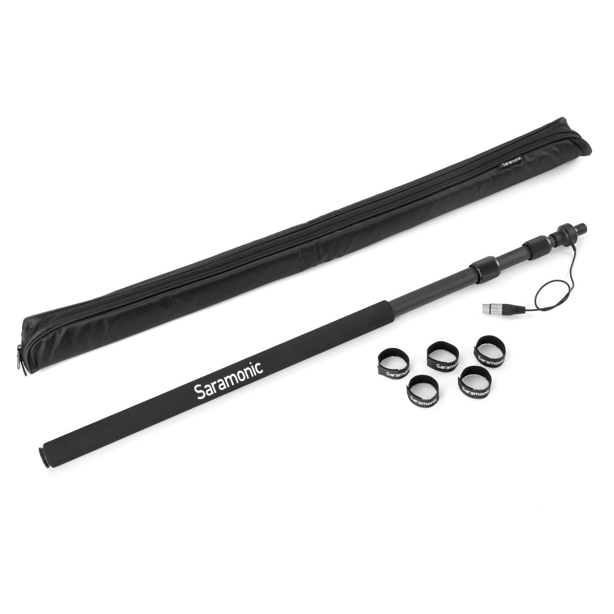 BoomPole Lite | 8.2’ Lightweight Carbon Fiber Boom Pole with Internal XLR Cable, Cable Ties & Case | The LA Firm 