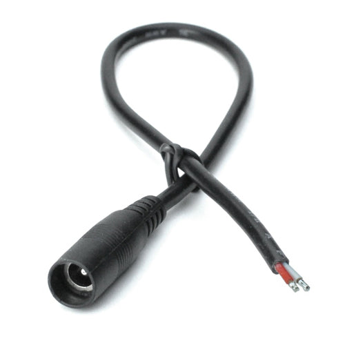 Barrel Cable, Male to Bare End, Black 10 in. from www.thelafirm.com