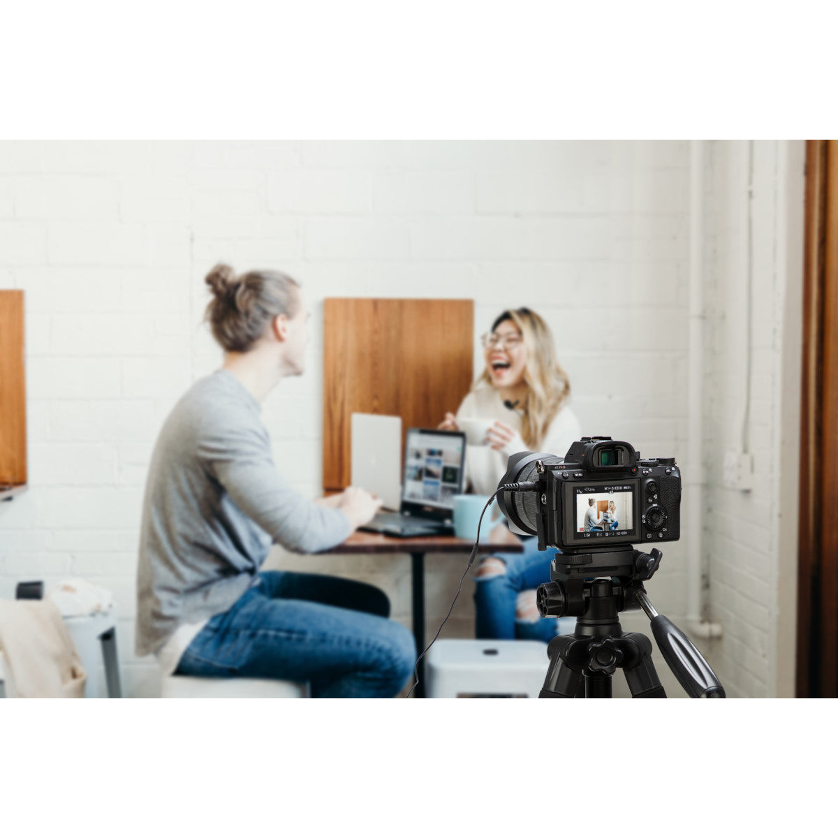 DK3A2 2-Person Dual Omni Lavalier w/ Locking 3.5mm TRS for Recorders, Transmitters, Cameras & More | The LA Firm 