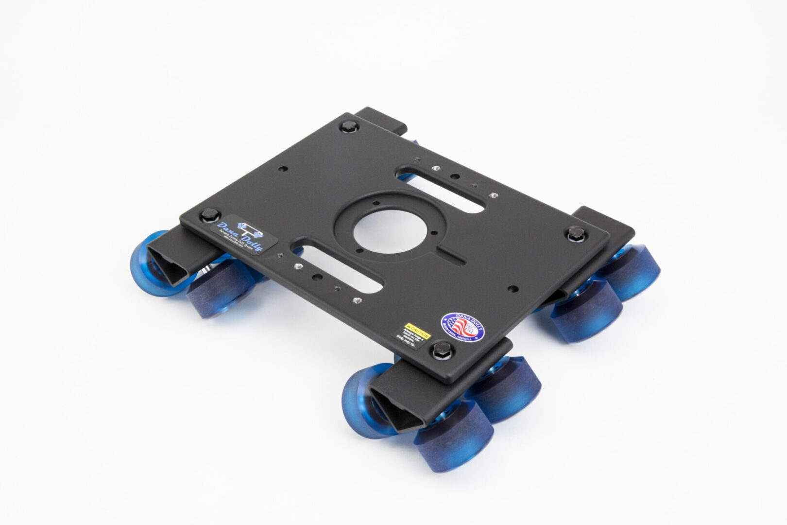 Dana Dolly camera dolly carriage made from black T-6061 aluminum