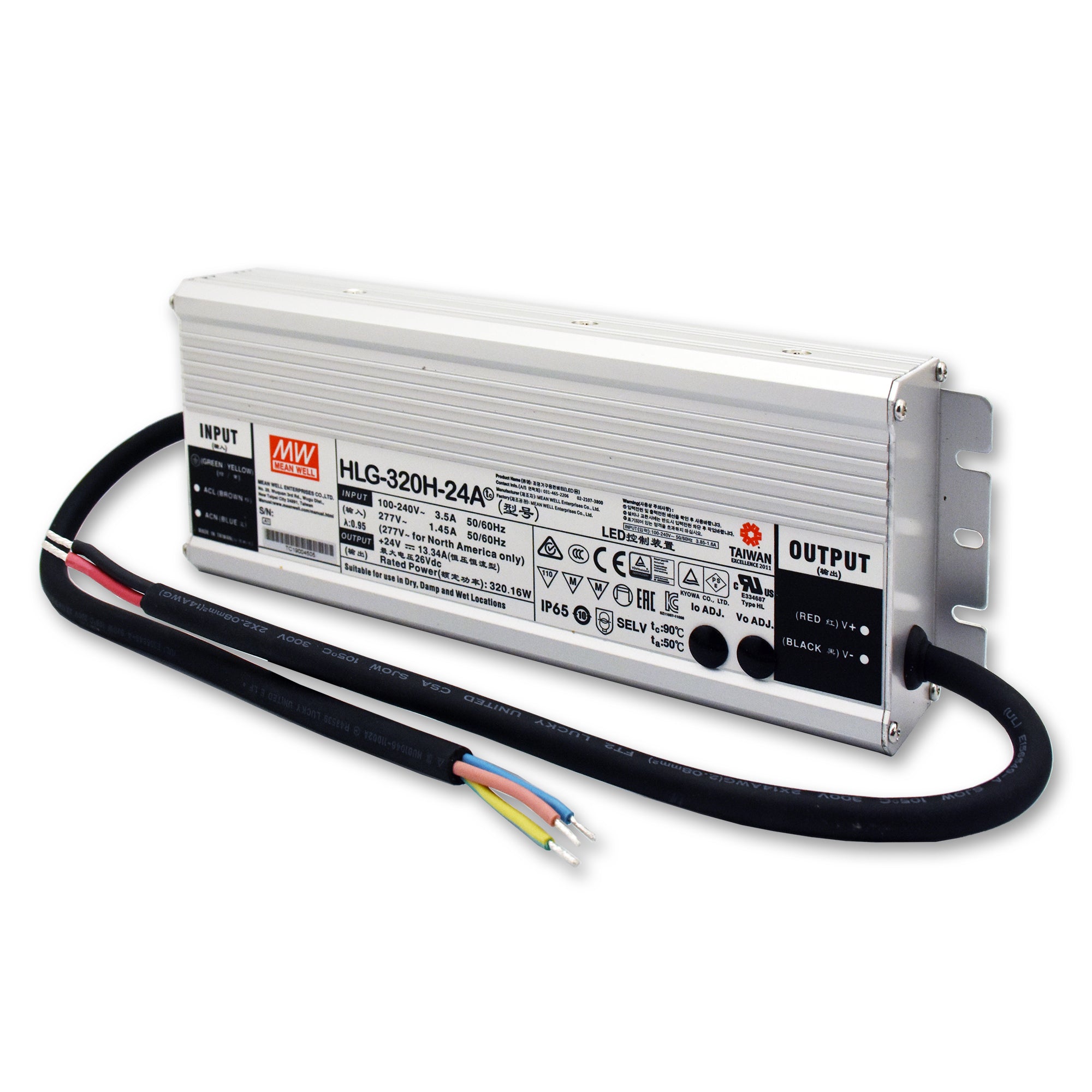 HLG Fanless & Metal Housed Power Supplies 24VDC 600 Watt Bare Wire from www.thelafirm.com