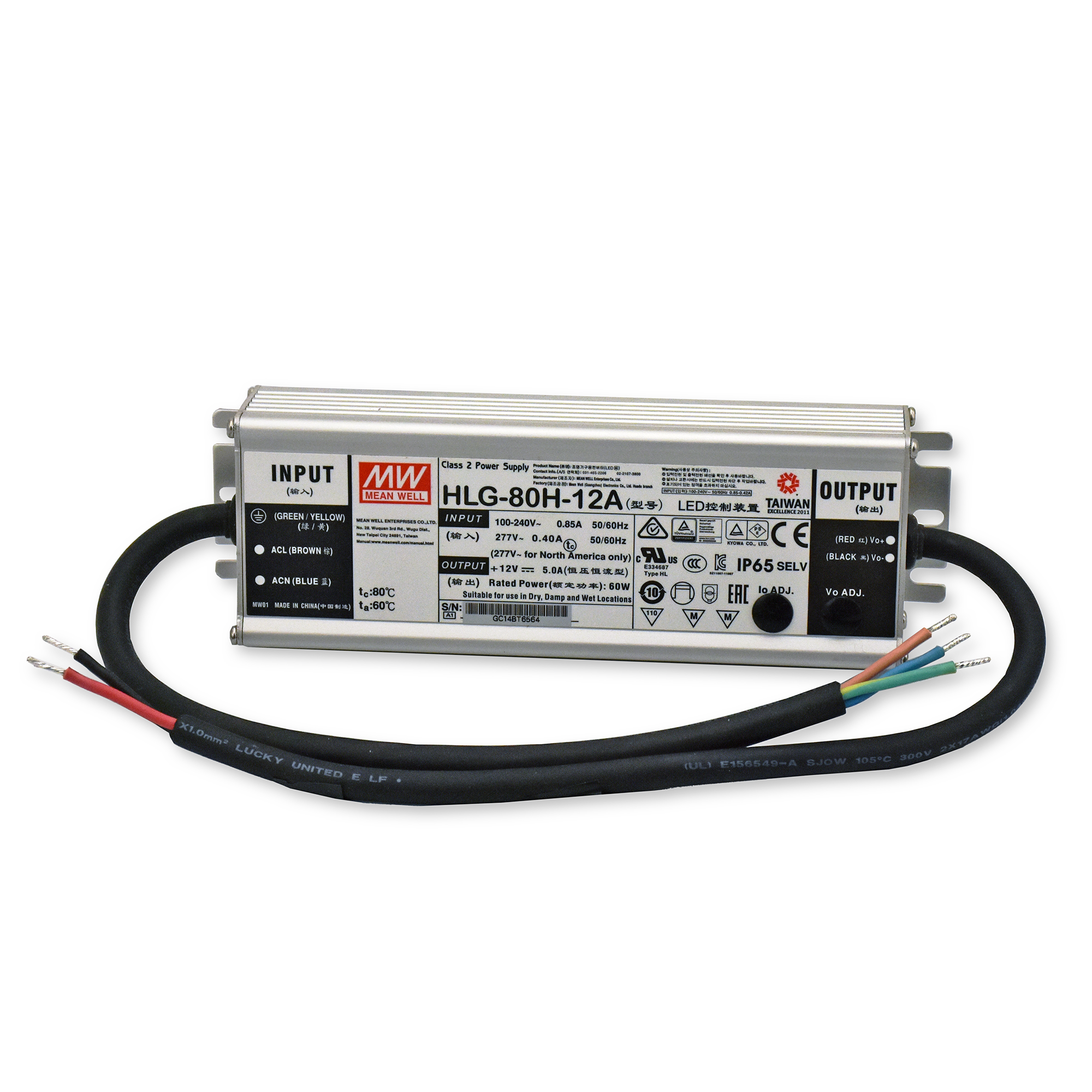 HLG Fanless & Metal Housed Power Supplies 24VDC 600 Watt Bare Wire from www.thelafirm.com