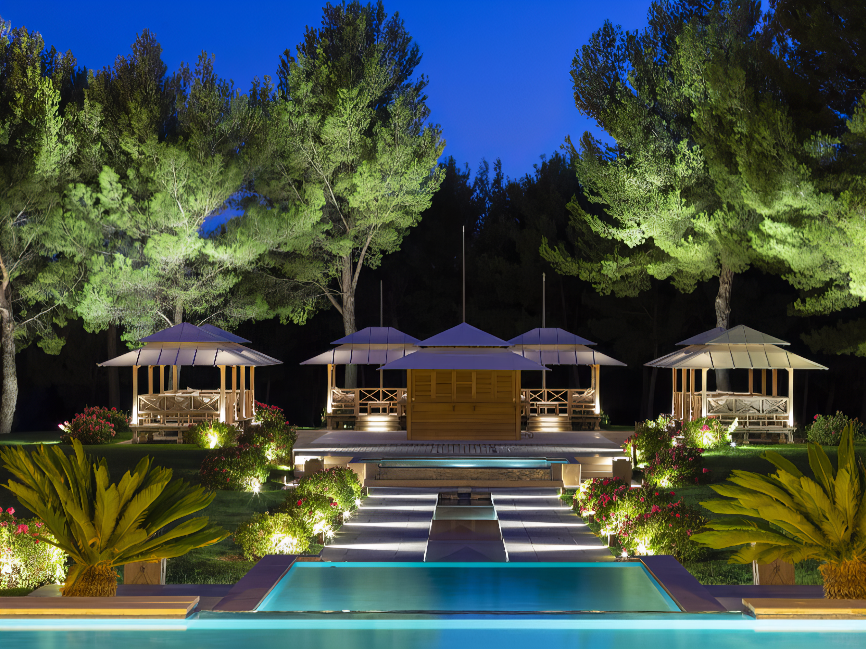 HOTEL & SPA DU CASTELLET from in-lite visit TheLAFirm.com to receive free lighting plans and best prices for in-lite products.