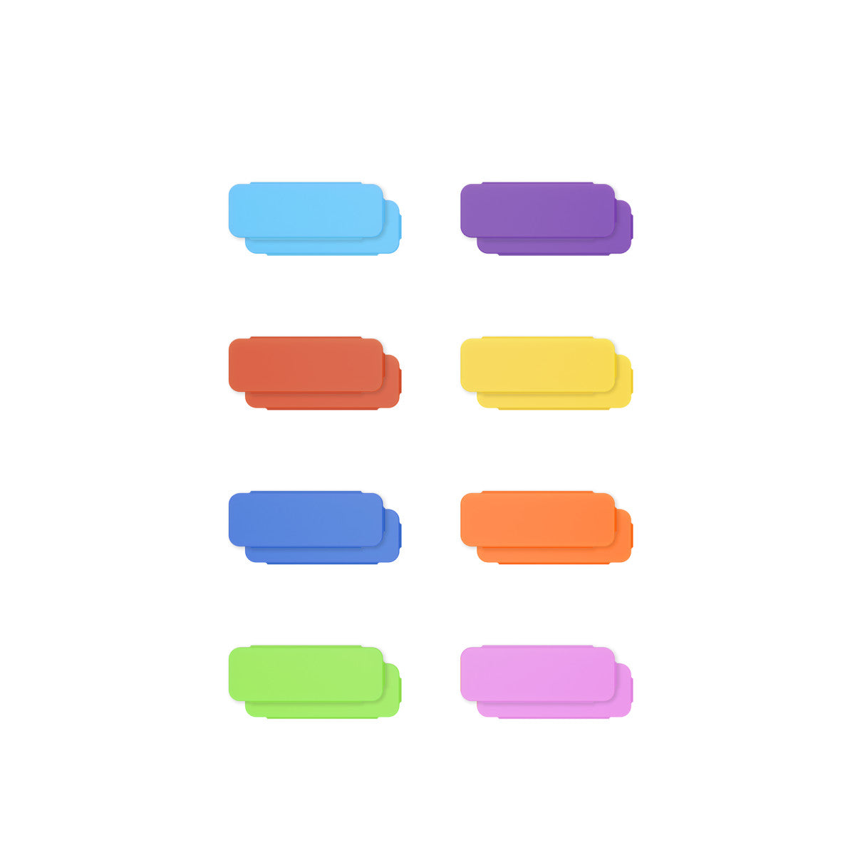 K9 TX Colored Tab Pack | Replacement Colored Tabs for K9-US and K9 Transmitters | The LA Firm  