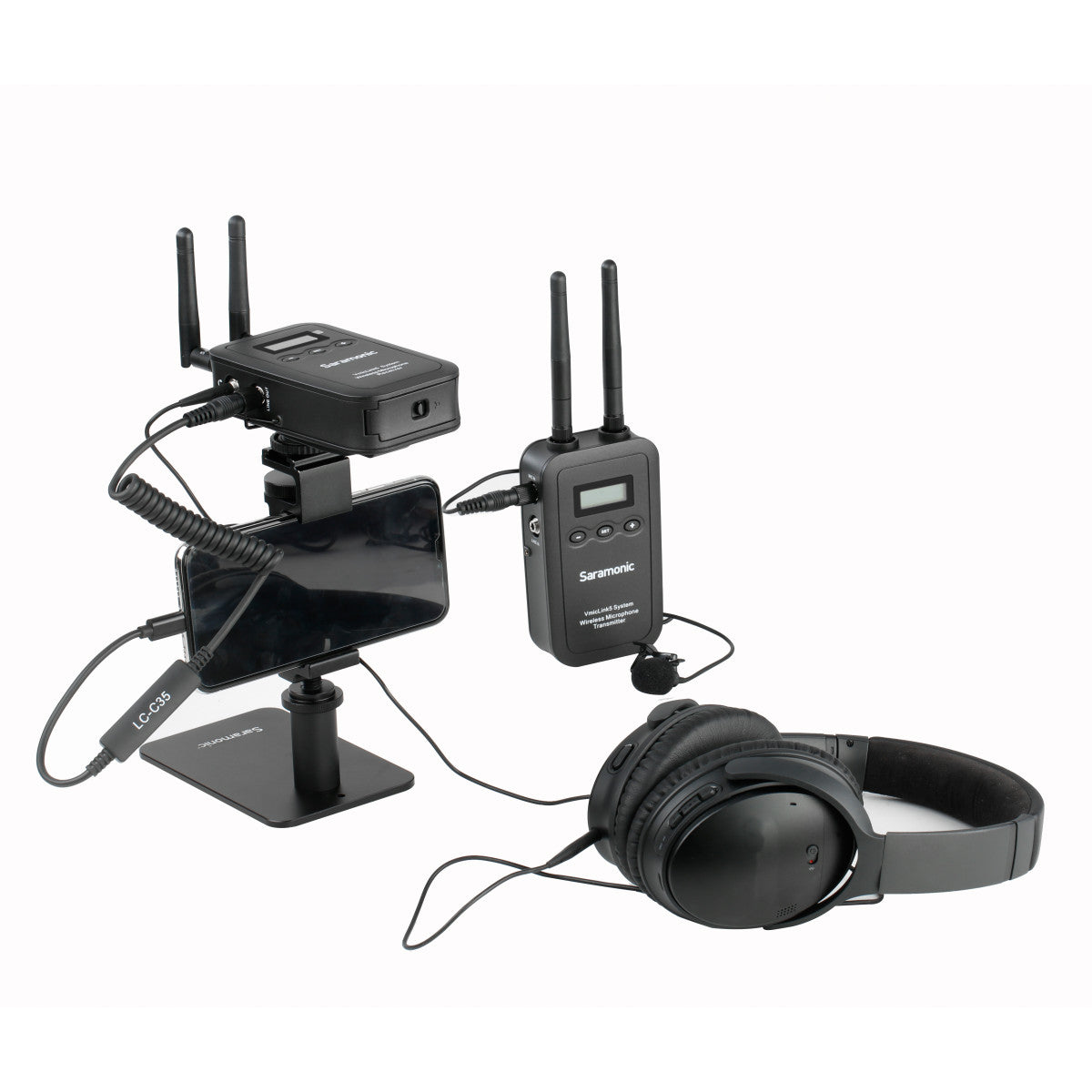 LC-C35 Locking 3.5mm TRS to MFi Certified Lightning Cable with A-to-D Converter for iPhone & iPad | The LA Firm 