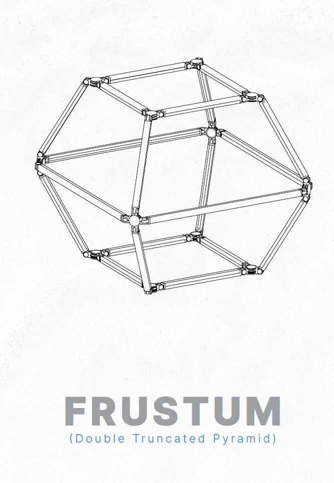 Ligeo FRUSTUM Shape Kit (Double Truncated Pyramid, WHITE, 1 ft. x 3 ft.) 5300°K RGB + W from www.thelafirm.com