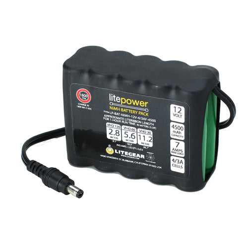 NiMH Rechargeable Battery Pack, 4.5 Ah, 12V from www.thelafirm.com