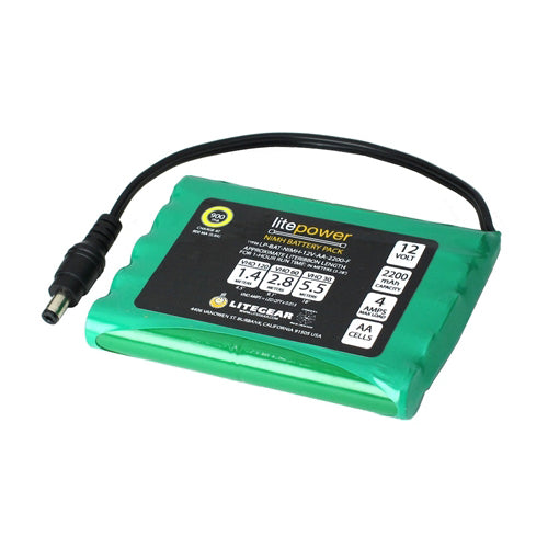 NiMH Rechargeable Battery Flat Pack, 2.2 Ah, 12V from www.thelafirm.com