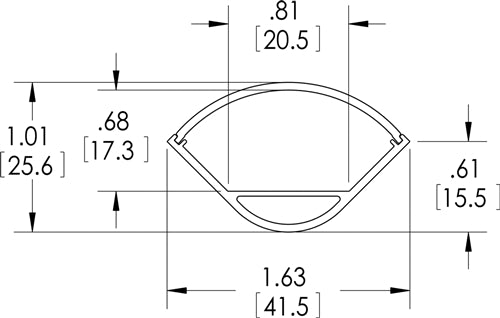 LiteStix, Corner Round-X2, Double-Wide, 1 m from www.thelafirm.com