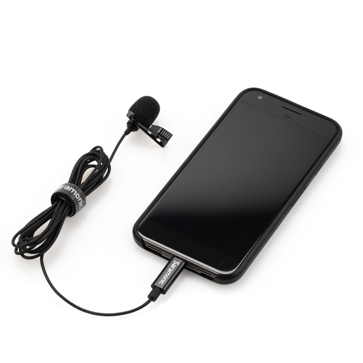 LavMicro-U Lavalier Mic w/ 6.6' USB-C Cable & USB Adapter for iPhone 15, Android, iPad & Computers | The LA Firm 