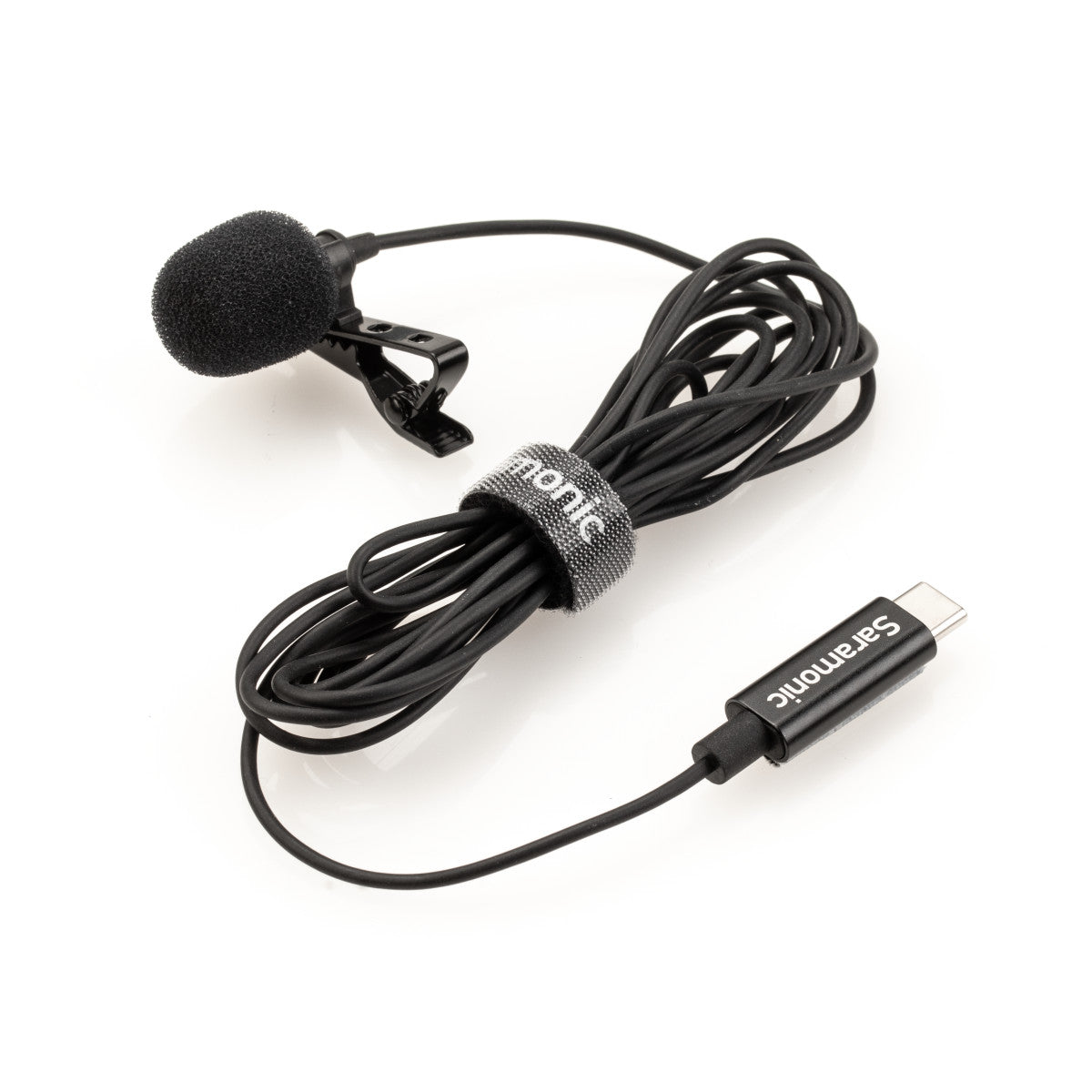 LavMicro-U Lavalier Mic w/ 6.6' USB-C Cable & USB Adapter for iPhone 15, Android, iPad & Computers | The LA Firm 